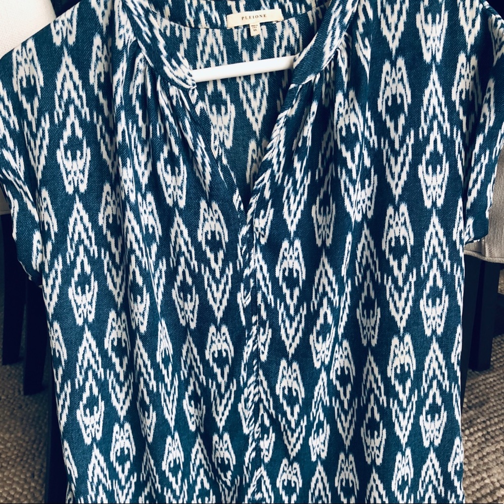 Pleione Printed Blouse